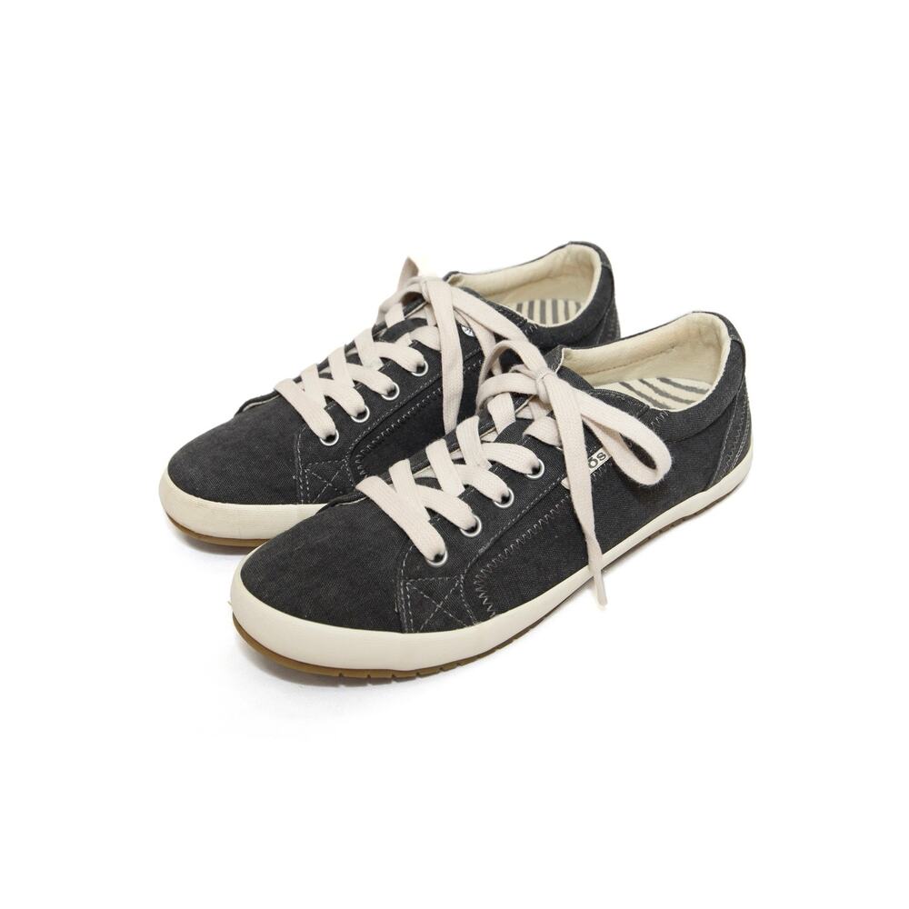 Taos Star Charcoal Wash Canvas Sneakers Size 7.5